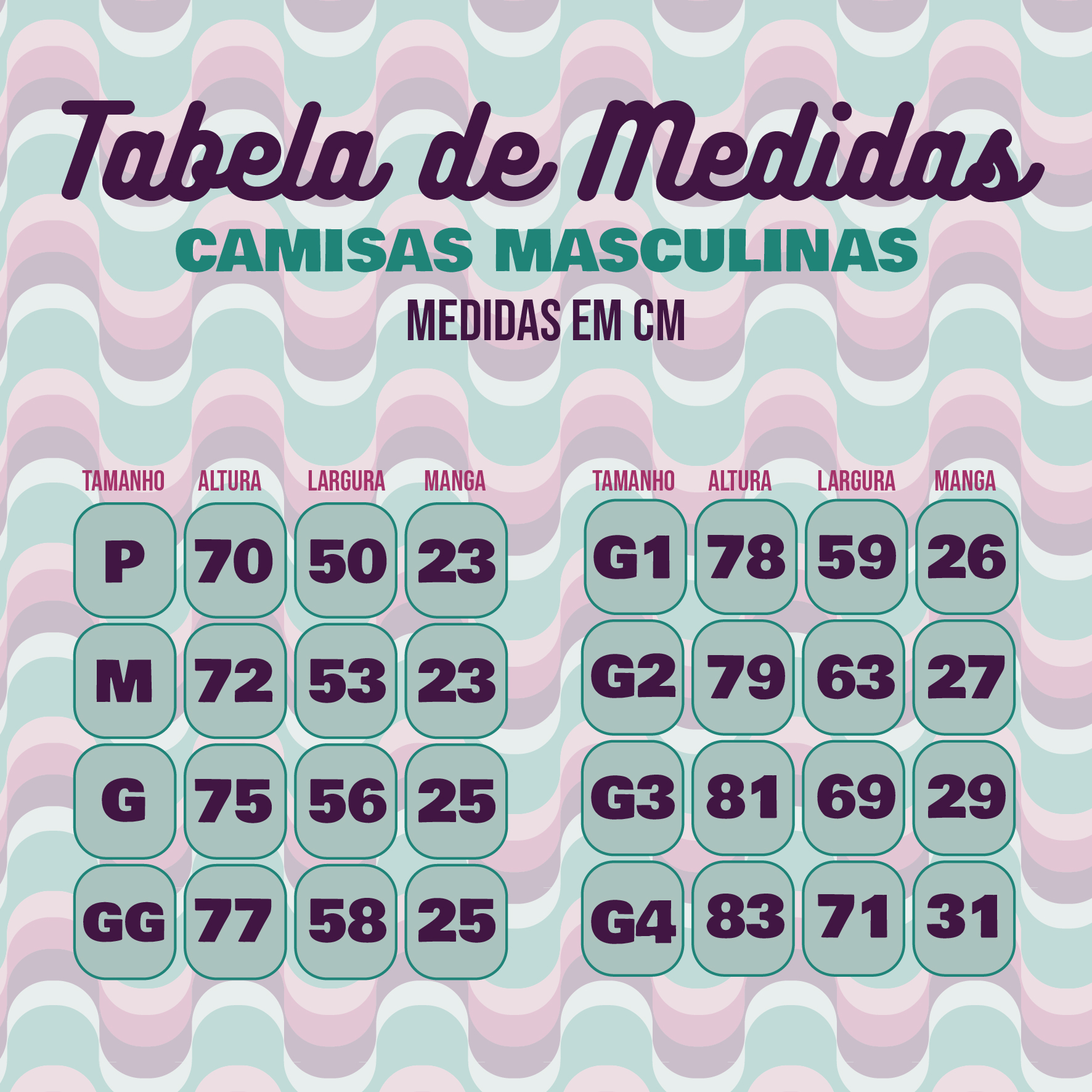 Tabela Medidas